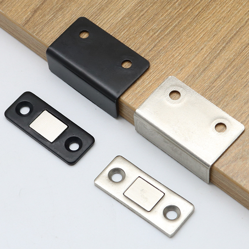 l型门吸强磁柜吸磁吸式推拉衣柜门碰磁条贴片吸合器隐形移门磁铁