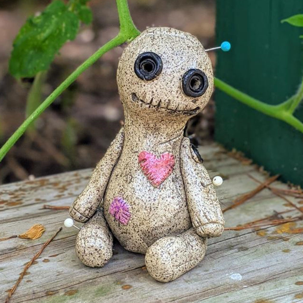 巫毒娃娃树脂摆件香炉瑜伽室桌面布置装饰品手工家居摆件玩偶礼物