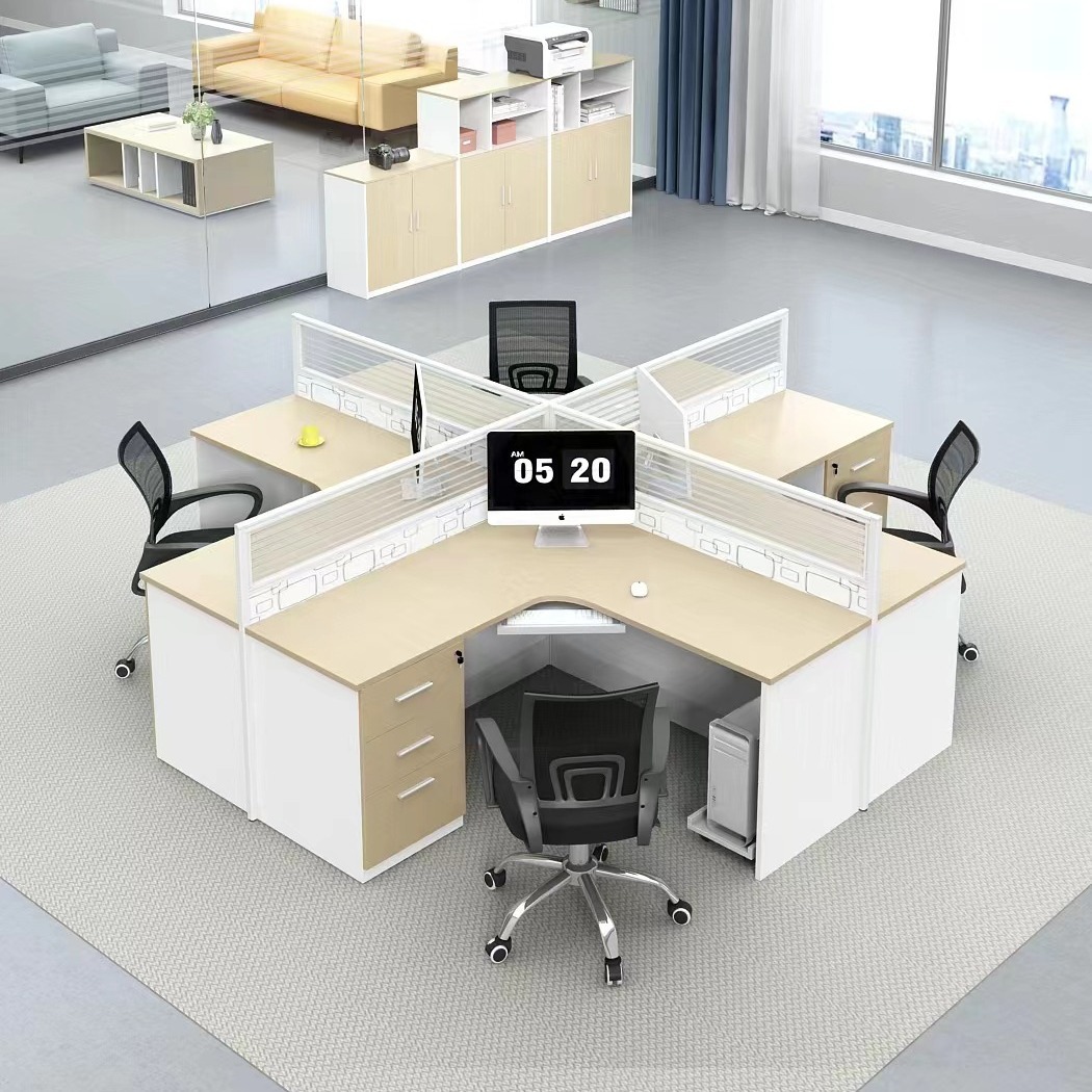 佛山办公桌定制家具屏风卡位电脑桌单人多人位职员办公桌组合卡座