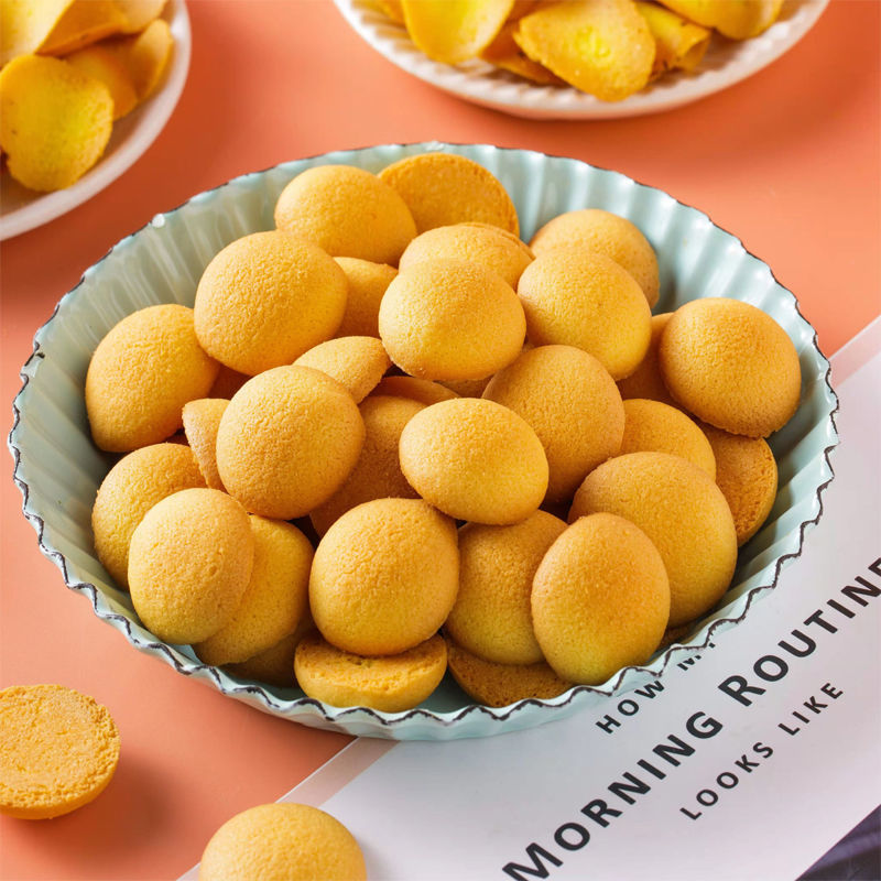 鸡蛋仔饼饼干蛋圆蛋黄酥零食鸡蛋饼干早餐厂亚马逊跨境电商包邮批