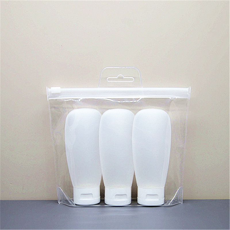 Suede 30 60 100 Travel Storage Bottle Cosmetic Facial Cleanser Shower Gel Hose Flap Lotion Bottle Storage Bottle