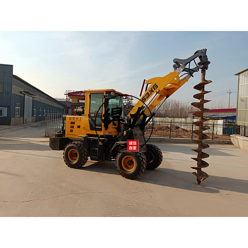 电力工具回旋挖孔机工程用装载机钻坑机波形护栏打拔一体机