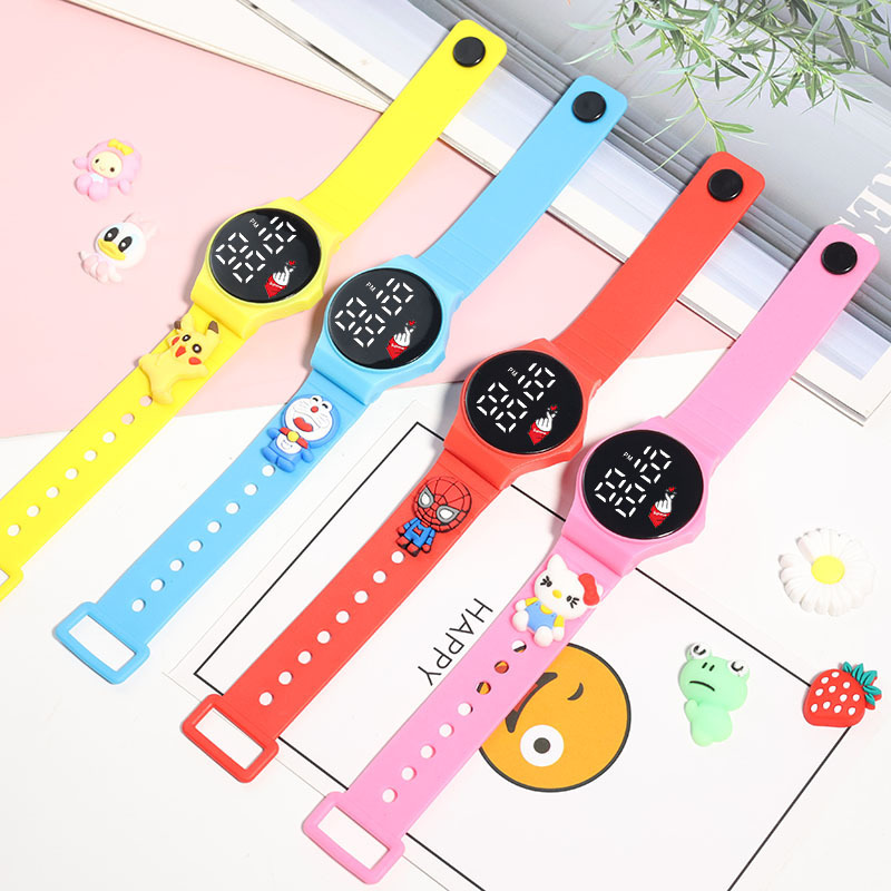 LED Electronic Watch Love Cartoon Led Watch Touch Waterproof Sunglasses Watch Male and Female Students Korean Fashion Watch