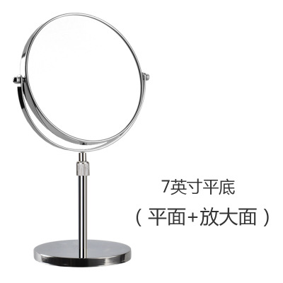 欧式化妆镜双面镜台式放伸缩镜美容镜大镜子方便批可升降调节高低
