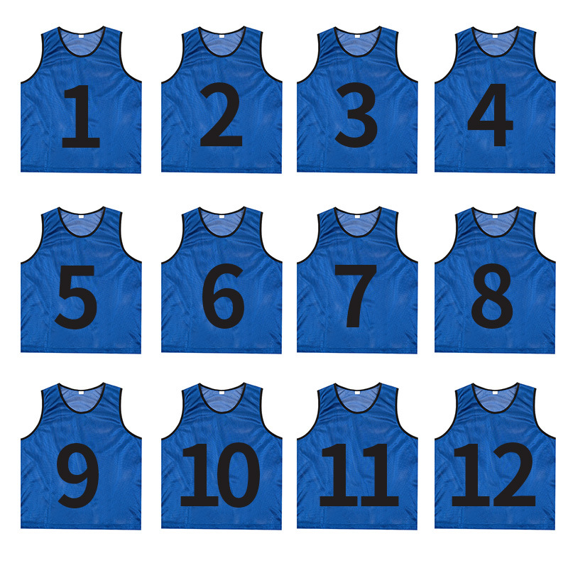 足球训练背心分队拓展分组号码广告衫儿童马甲定制团建活动对抗服