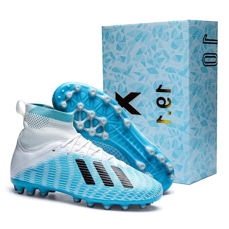 c罗鸳鸯足球鞋男碎钉ag长钉tf男童儿童学生高帮梅西飞盘训练鞋女