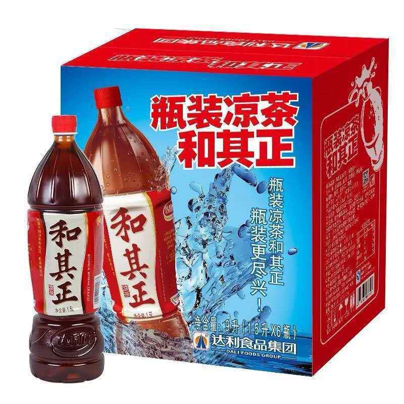 【包邮】达利园和其正凉茶1.5l*6瓶整箱大瓶饮料特饮-阿里巴巴