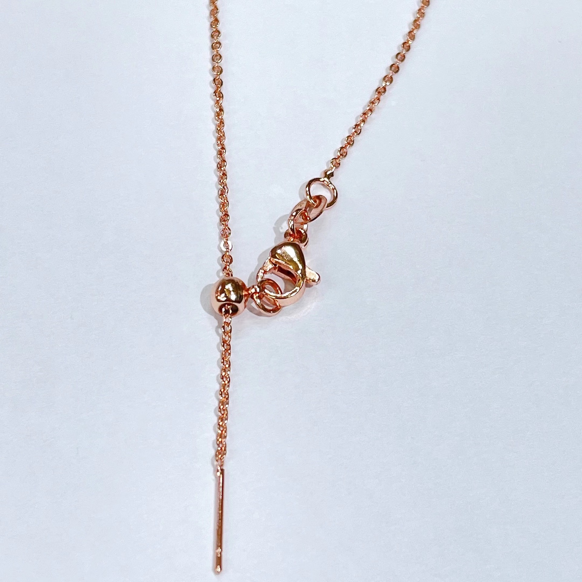 18K Gold Necklace Chain Pin O-Shaped Chain Pin Box Chain Cross-Border Necklace Chain Jewelry DIY Universal Chain