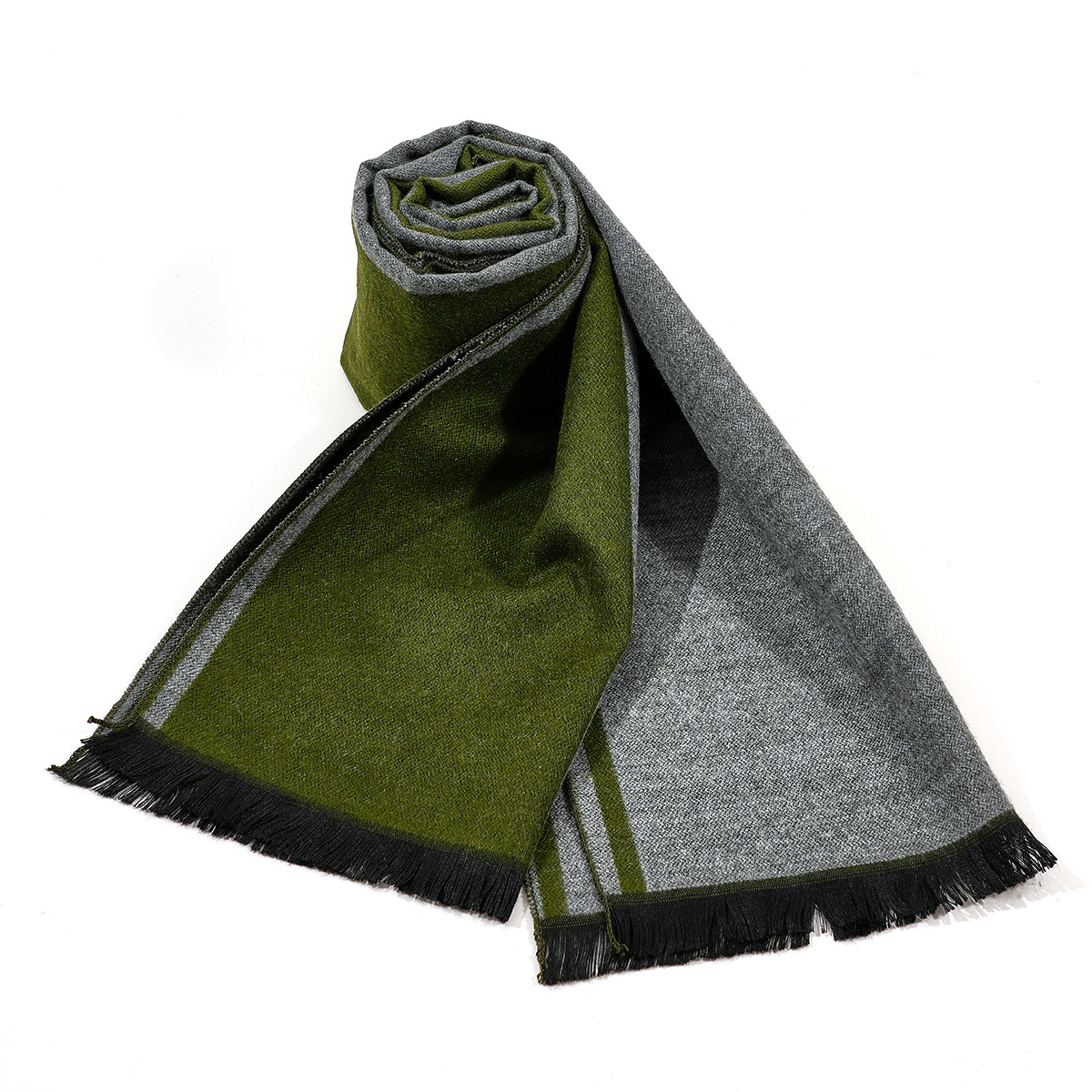 Autumn and Winter New British Style Men's Garland Scarf Warm Scarf Soft Antistatic Brushed Brushed