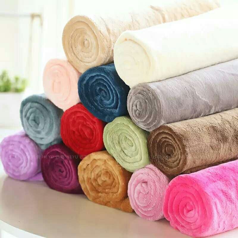 Wholesale Solid Color Blanket Cross-Border Coral Fleece Thickened Foreign Trade Flannel Nap Single Double Blanket Meeting Sale Gift Blanket
