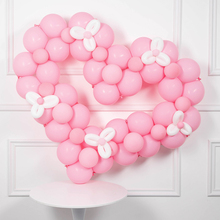 520情人节粉色马卡龙爱心气球生日装饰布置求婚表白商场店铺橱窗