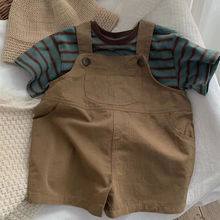 男女童夏季帅气套装2024新款儿童夏装单件短袖小童宝宝洋气两件套