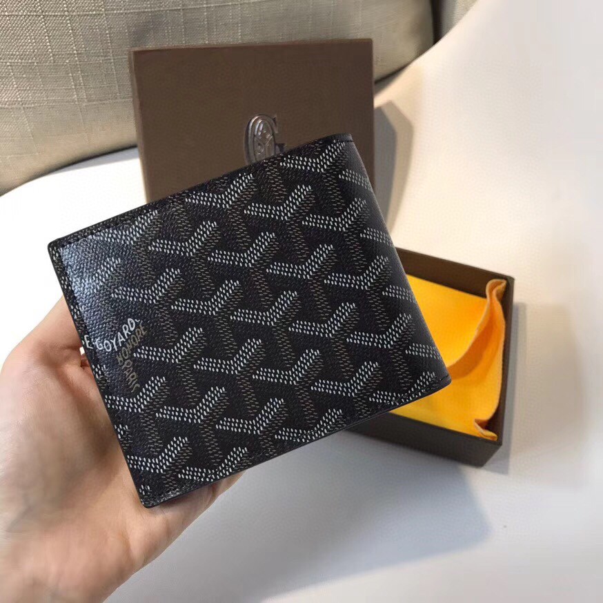 厂家法国戈雅goyard狗牙皮短钱包男士女士多卡位零钱包一件代发