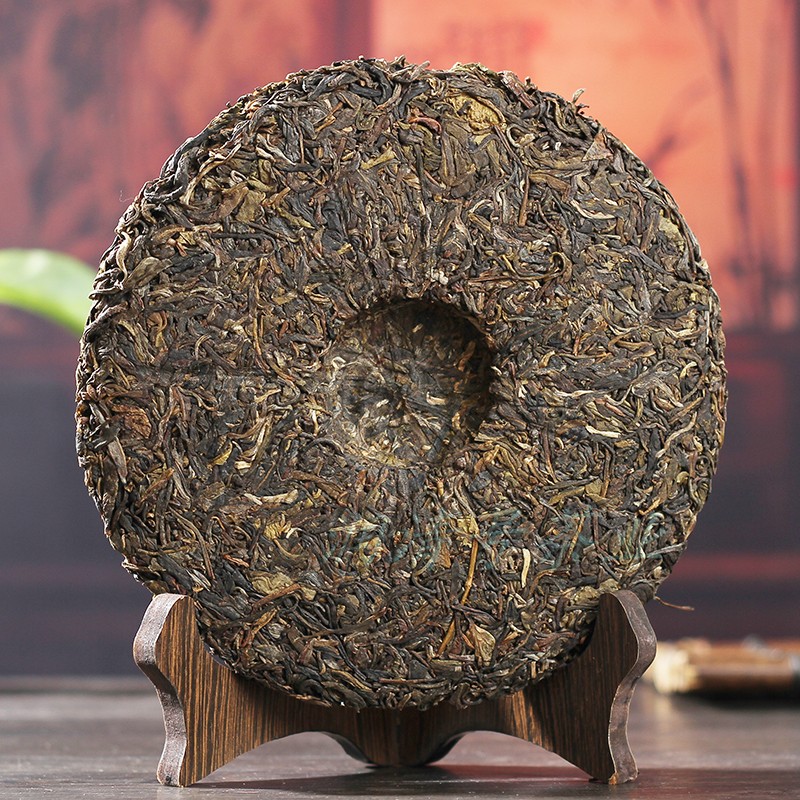 云南七子饼茶2012年黄印生茶 勐海普洱茶 10年陈茶357克-阿里巴巴