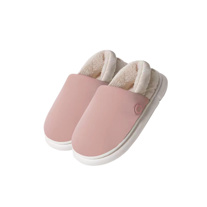 Cross-Border Heating Cotton Shoes USB Feet Warmer Electric Heating Slippers Portable Warm Shoes Electric Heating Shoes Factory Direct Sales