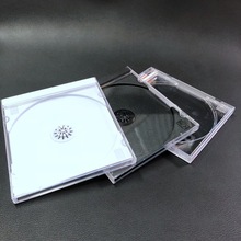 光盘盒单片装加厚90CD包装盒DVD盒专辑双片09全透明光碟盒CD碟壳