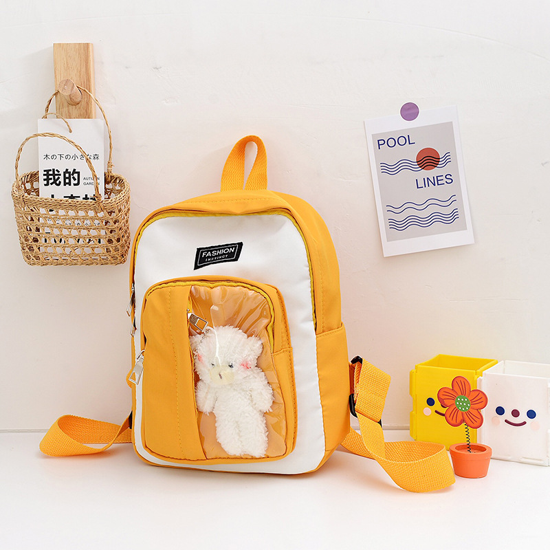 Primary School Student Schoolbag 2022 New Cartoon Fashion Transparent Kindergarten Backpack Personality Trendy Children Backpack Fashion