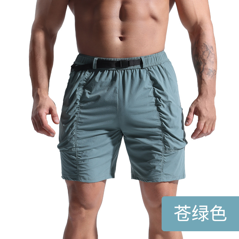 Cross-Border Amazon Men's Athletic Shorts Loose Men's Clothing Casual Pants Fifth Pants Multi-Pocket Cargo Pants Beach Pants