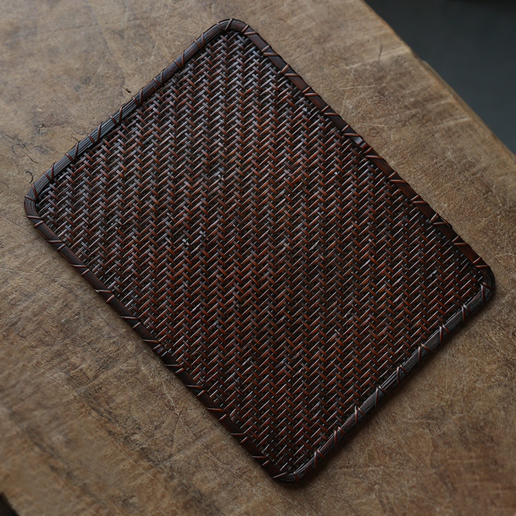 楠竹竹编茶席 日式禅意香道茶道茶盘茶垫干泡竹席垫茶具-阿里巴巴