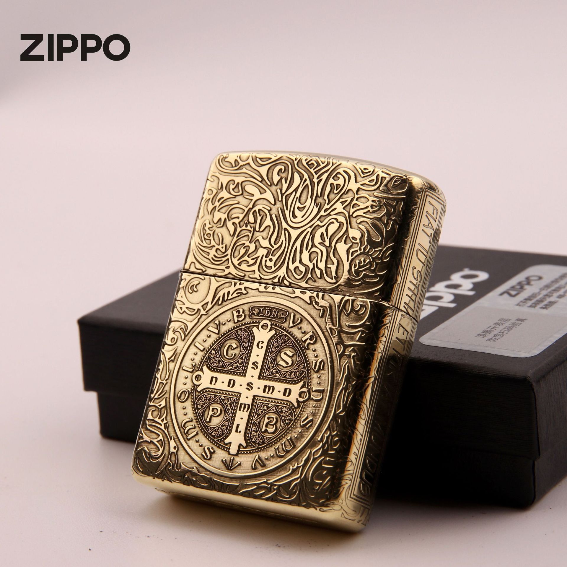 zippo之宝正品煤油打火机 深雕盔甲康斯坦丁防风  送礼佳品收藏