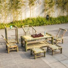竹子榻榻米桌子楠竹小茶几桌椅组合飘窗新中式复古传统怀旧竹制品
