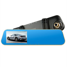 4.19寸ips屏4.3寸高清1080p金边303车载后视镜双镜头行车记录仪