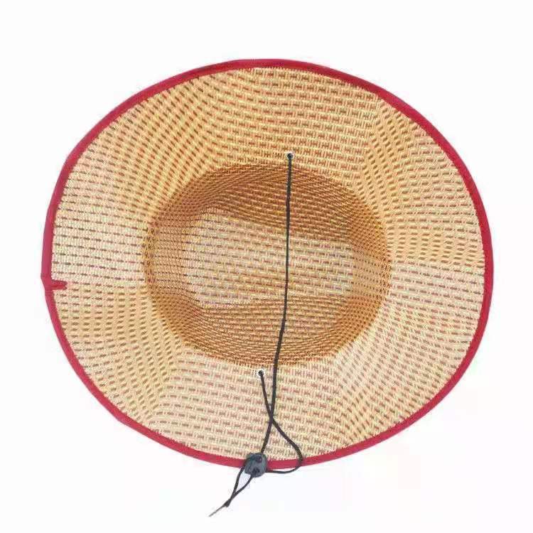 Summer Men's Western Cowboy Hat Sun Hat Farmer Straw Hat Sun Protection Hat Fishing Hat Bucket Hat Marlboro Bowler Hat