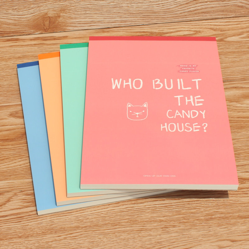 绿卡良品b570糖果屋上翻无线胶装本 18k70张学生笔记本 记事本子