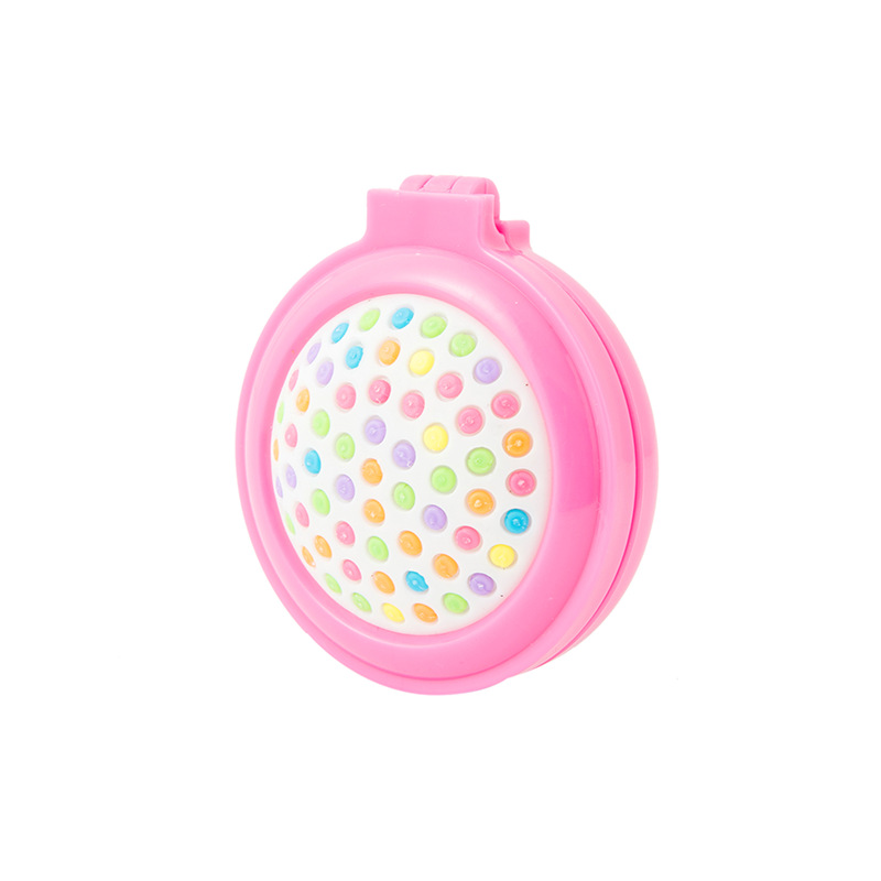 Candy Color Korean Folding Comb Portable Solid Color Makeup on the Go Mirror Airbag Comb Anti-Static Massage Rainbow Comb