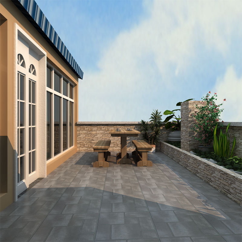 庭院地砖 院子仿古砖 青石板阳台室外户外露台花园外墙瓷砖