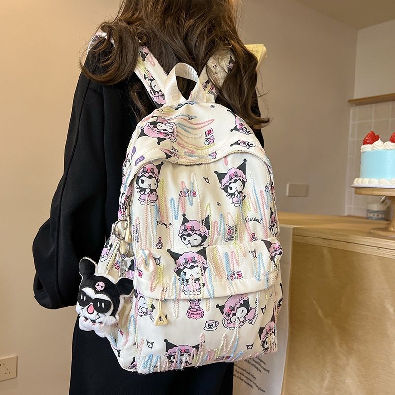 cute printed girl schoolbag junior high school schoolgirl backpack campus backpack