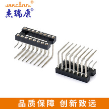专业生产排针排母连接器2.54 Socket Connector 圆孔IC 3型 90度