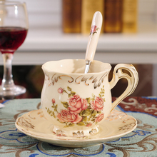 欧式陶瓷咖啡杯子套装英式下午花茶家用小奢华优雅咖啡杯