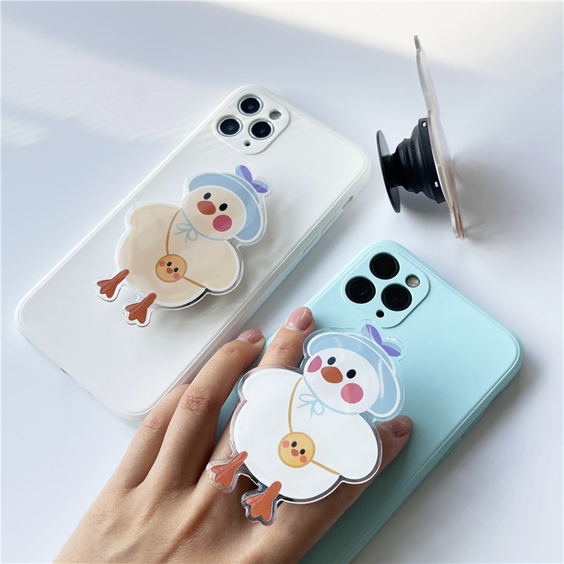 跨境外贸异形卡通亚克力滴胶手机气囊支架懒人桌面折叠支架折扣