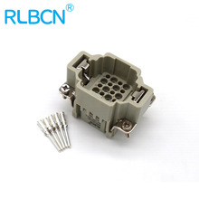RLBCN重载连接器 HDD-024-MC 超高密型插芯 10A冷压公插芯 24针