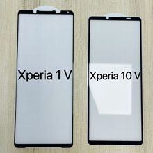 适用索尼Xperia 1V 5V 10V钢化膜 5代 电镀高铝白底板 全胶玻璃贴