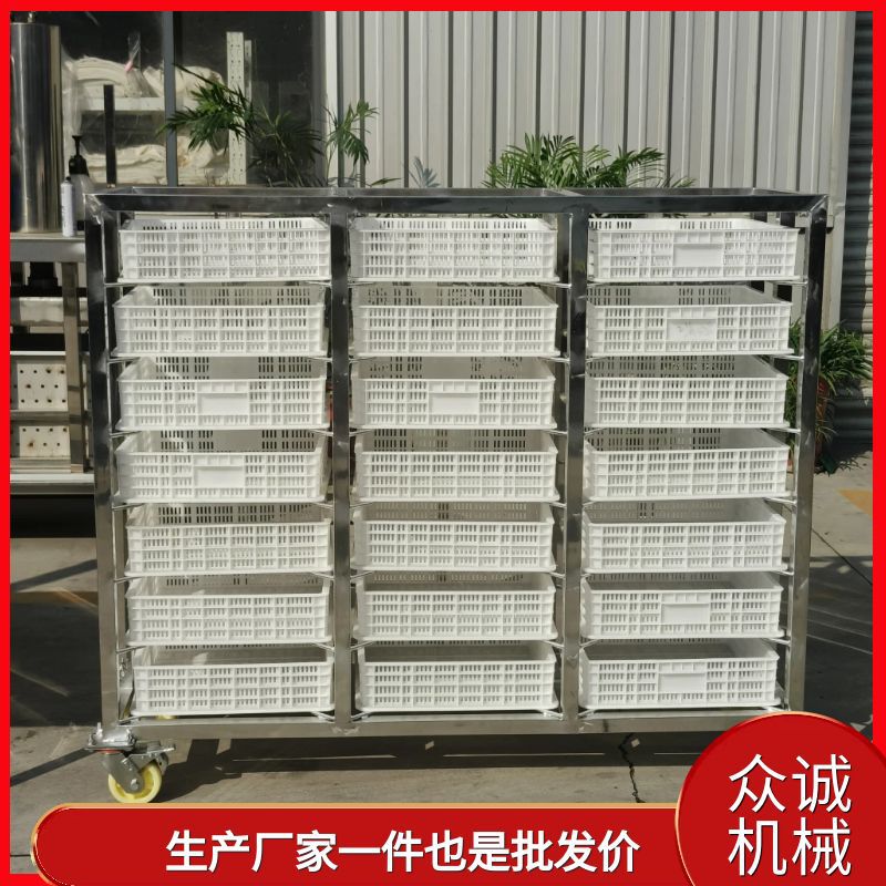 可定制不锈钢多层豆腐摊晾架 带轮豆腐摊晾架节省空间方便操作