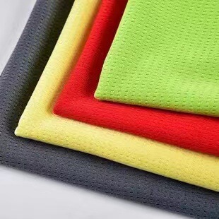 现货全涤三级鸟眼布针织网眼布 吸湿排汗速干t恤运动服篮球服面料