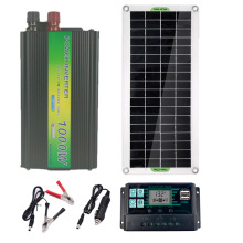 太阳能板1000W220V逆变器套装家用电12V转220V户外烧烤电源充电套