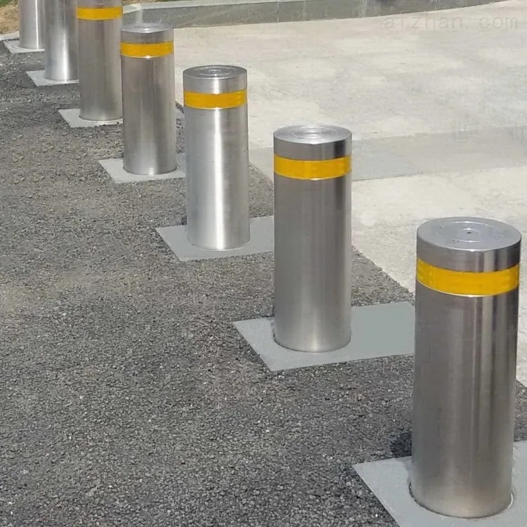 304不锈钢全自动升降柱 学校停车场全自动液压智能防撞柱伸缩路桩