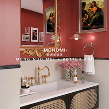 复古轻法式风格爱马仕橙酒红色瓷砖卫生间墙砖地砖浴室厨房阳台砖