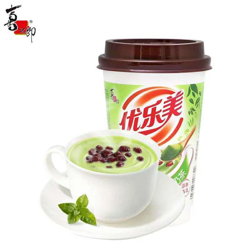 【48小时发货】【促销】优乐美抹茶紅豆奶茶65g杯整箱 固体饮料礼