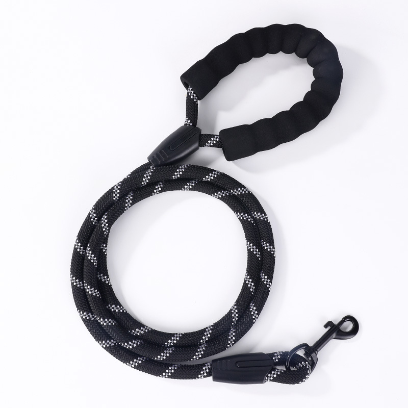 Dog Hand Holding Rope Nylon Reflective round Rope Multicolor Amazon Taobao Hot Sales Foam Handle Small, Medium and Large Dogs Dog