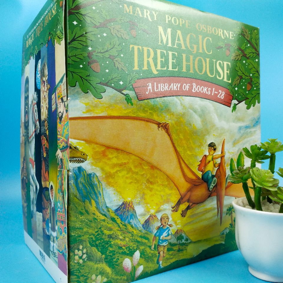 英文原版神奇树屋magic tree house1-28-31-32册盒装练习册桥梁书