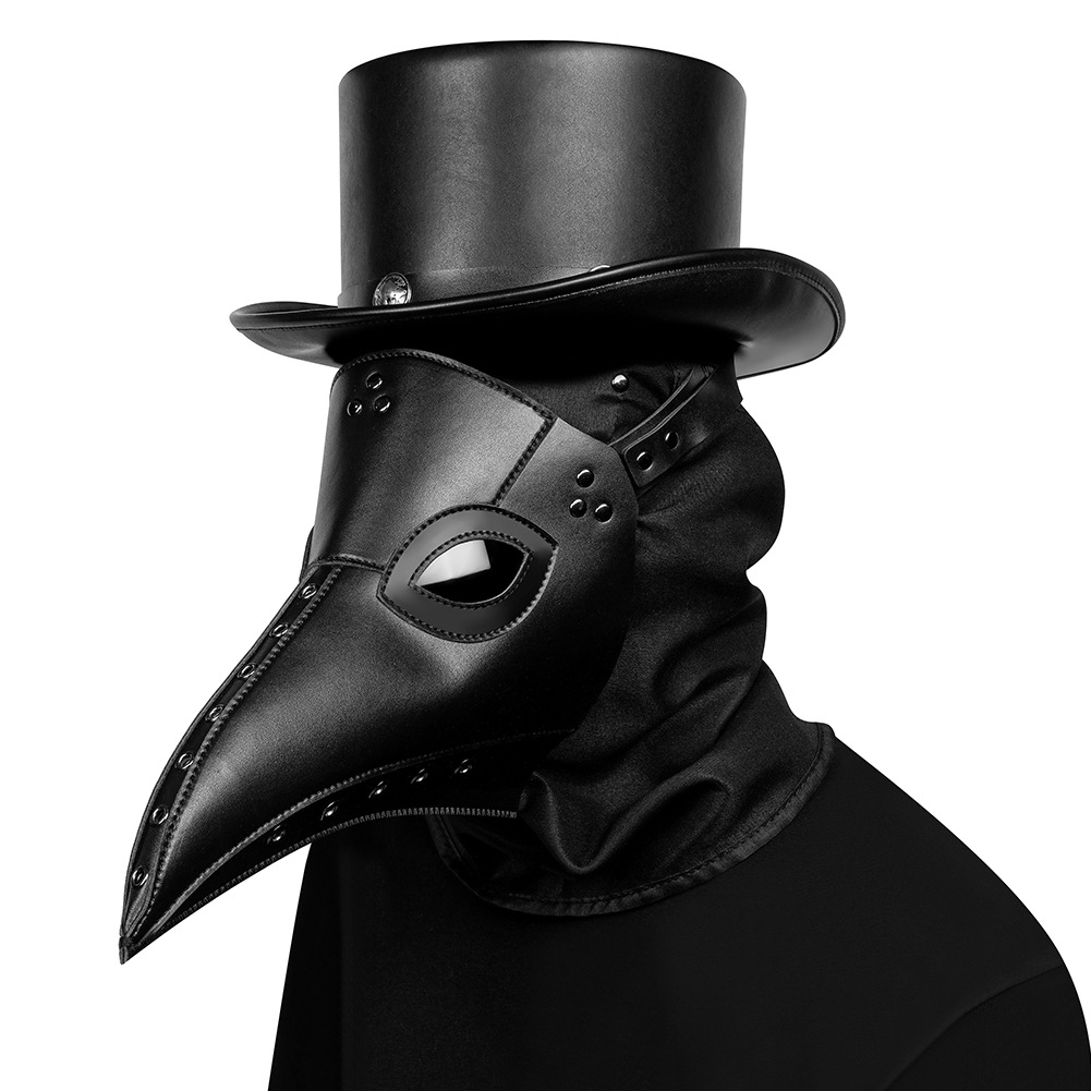 现货 跨境新款中世纪欧美瘟疫长鸟嘴医生面具cosplay节日派对头套