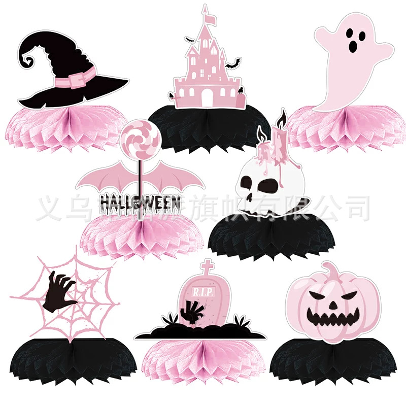 Halloween Honeycomb Table Decoration Holiday Party Decoration Supplies Party Decoration Desktop Decoration Party Honeycomb Decoration