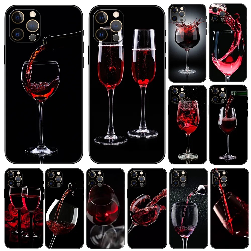 适用iphone15优雅红酒酒杯手机壳-阿里巴巴