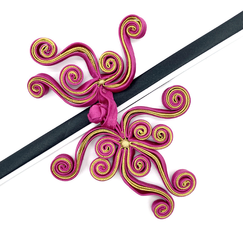 苏斯061e异型蝴蝶扣盘扣古典民主风旗袍大衣扣手工铜丝定型纽扣