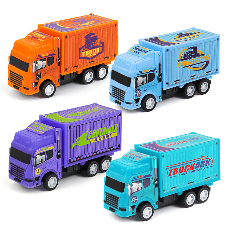 Wholesale Children's Toys Power Control Car Boy Cartoon Container Truck Model Stall Kindergarten Gifts