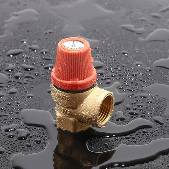 厂家定制压力表安全阀dn15二通式单向泄压阀壁挂炉配套黄铜泄水阀